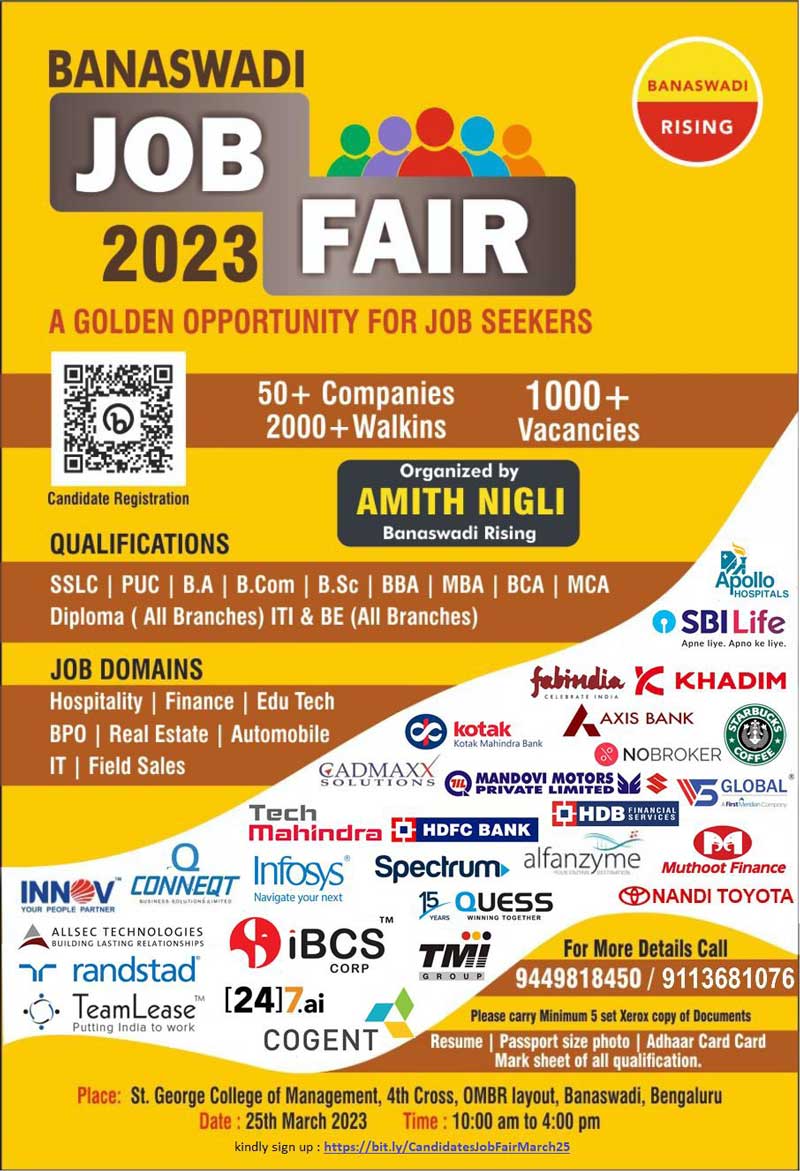 Banaswadi Bangalore Job Fair Ibcscorp