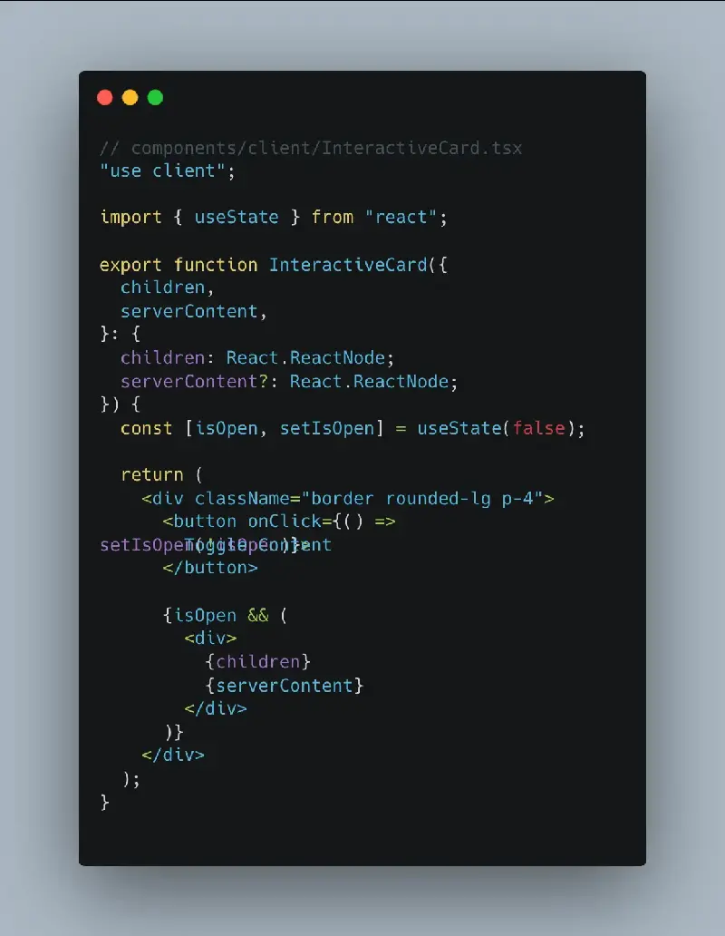 React Server Components Example Code React Server Components (RSC) - A Guide to Real-World Usage | ibcscorp.com