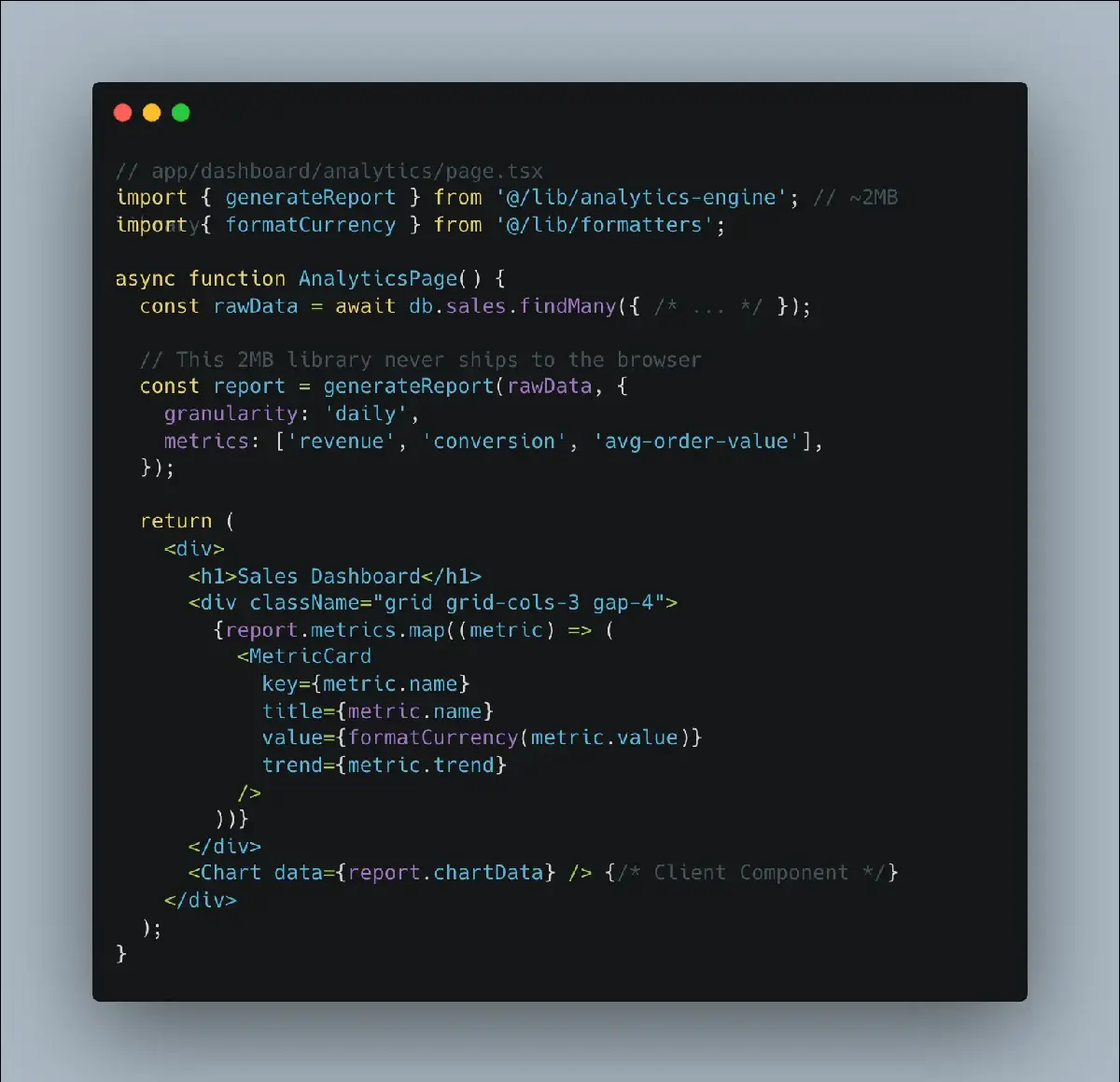 React Server Components Example Code React Server Components (RSC) - A Guide to Real-World Usage | ibcscorp.com