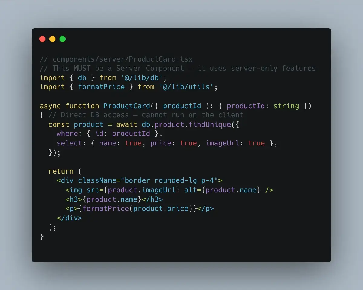 React Server Components Example Code React Server Components (RSC) - A Guide to Real-World Usage | ibcscorp.com