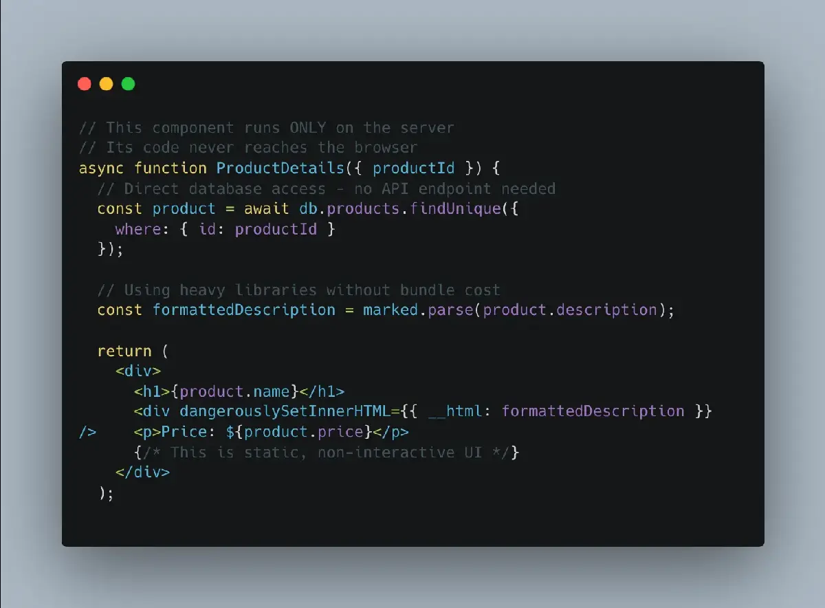 React Server Components Example Code React Server Components (RSC) - A Guide to Real-World Usage | ibcscorp.com
