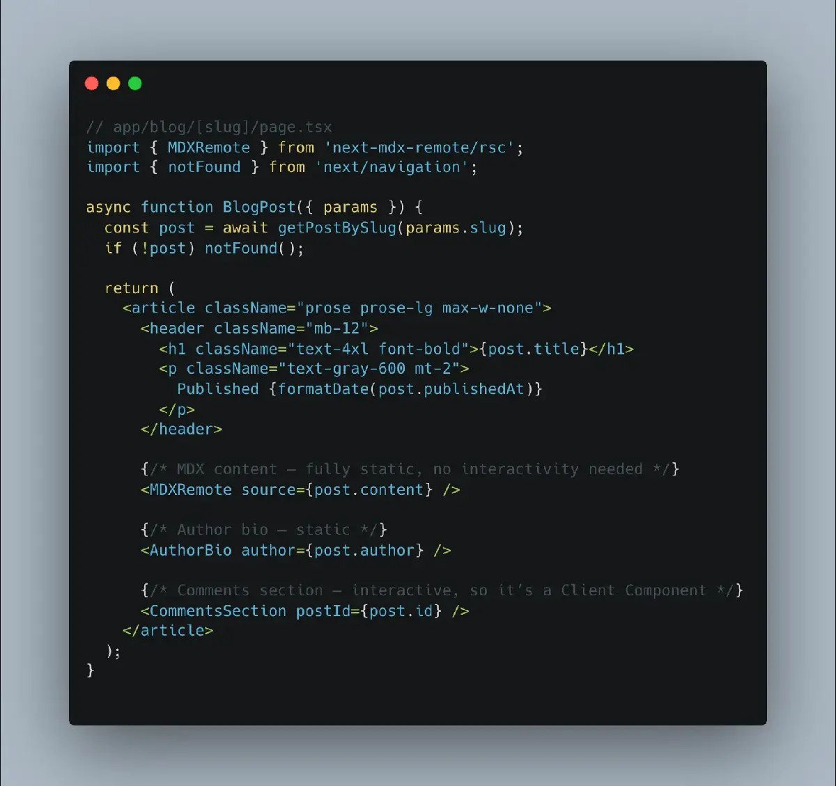 React Server Components Example Code React Server Components (RSC) - A Guide to Real-World Usage | ibcscorp.com